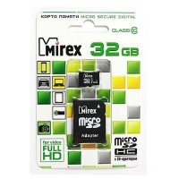Mirex Флэш карта microSD HC Class 10 32Gb ADP (3476)