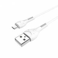 HOCO USB кабель micro X37 2.4A 1метр (белый) 5055 - HOCO USB кабель micro X37 2.4A 1метр (белый) 5055