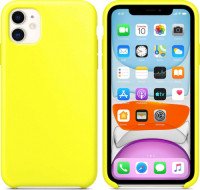 Чехол Silicone Case iPhone 11 (лимонный) 3695