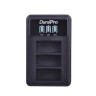 DuraPro ЗУ зарядное устройство док-станция LCD экран для 3х АКБ аккумуляторов для GoPro 3 / 3+ (22031) - DuraPro ЗУ зарядное устройство док-станция LCD экран для 3х АКБ аккумуляторов для GoPro 3 / 3+ (22031)