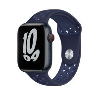 Ремешок силиконовый для Apple Watch 38mm / 40mm / 41mm спортивный Nike (тёмно-синий) 2501