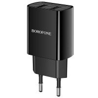 BOROFONE СЗУ Блок питания BA53A 2 порта USB 2.1A (чёрный) 6095