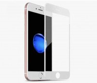 Стекло противоударное для iPhone 7 Plus / 8 Plus 3D прочность 9H (белый) 2303