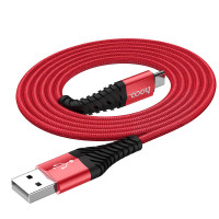 HOCO USB кабель micro X38 2.4A 1м FastCharge (красный) 5051