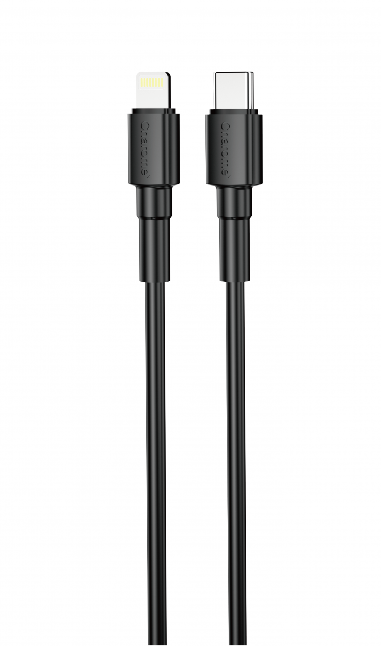 CHAROME USB-C кабель PD на lightning 8-pin модель C21-05 20W 3A 1метр (чёрный) 7099