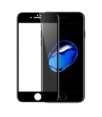 WALKER Стекло для iPhone 7 / 8 / SE (2020) противоударное 5D (чёрный) A+ (2455)