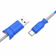 HOCO USB кабель micro X24 2.4A 1м (синий) 7022 - HOCO USB кабель micro X24 2.4A 1м (синий) 7022