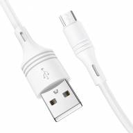 BOROFONE USB кабель micro BX43 2.4A, длина: 1 метр (белый) Г-14 8461 - BOROFONE USB кабель micro BX43 2.4A, длина: 1 метр (белый) Г-14 8461