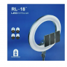 Кольцевая лампа LED RL-18 диаметр 46см + три держателя + пульт + сумка (29634) - Кольцевая лампа LED RL-18 диаметр 46см + три держателя + пульт + сумка (29634)