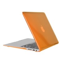 Чехол MacBook Air 13 (A1369 / A1466) (2011-2017) глянцевый (оранжевый) 0008