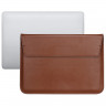 Чехол-конверт для MacBook 15&quot; горизонтальный PU кожа серии Envelope (коричневый) 870003 - Чехол-конверт для MacBook 15" горизонтальный PU кожа серии Envelope (коричневый) 870003