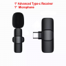 Беспроводной петличный микрофон модель K8 с разъемом Type-C (41339) - Беспроводной петличный микрофон модель K8 с разъемом Type-C (41339)