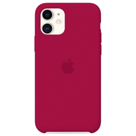 Чехол Silicone Case iPhone 11 (брусничный) 5521