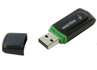 SmartBuy Флэш карта USB для компьютера 16Gb SB16GBPN-K (чёрно-зелёный) 2030