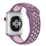 Ремешок силиконовый для Apple Watch 38mm / 40mm / 41mm спортивный Nike (сиренево-розовый) 2501 - Ремешок силиконовый для Apple Watch 38mm / 40mm / 41mm спортивный Nike (сиренево-розовый) 2501