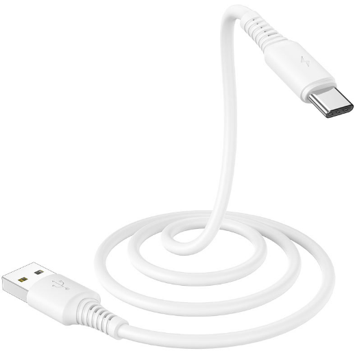 BOROFONE USB кабель 8-pin BX47 2.4A, 1 метр (белый) 5353