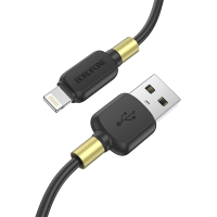 BOROFONE USB кабель 8-pin lightning BX59 2.4A, 1 метр (чёрный) 2398
