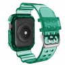 Прозрачный TPU ремешок для Apple Watch Ultra 49mm / 45mm / 44mm / 42mm (зелёный) 4957 - Прозрачный TPU ремешок для Apple Watch Ultra 49mm / 45mm / 44mm / 42mm (зелёный) 4957