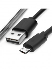 USB кабель micro USB длина 50см (чёрный) 46662