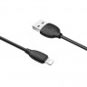 BOROFONE USB кабель lightning 8-pin BX19 2.4A, 1 метр (чёрный) 1765 - BOROFONE USB кабель lightning 8-pin BX19 2.4A, 1 метр (чёрный) 1765